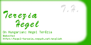 terezia hegel business card